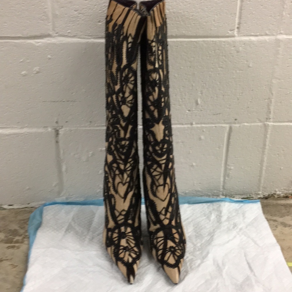 Escada zebra chocolate boot